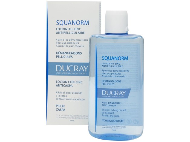 Ducray Squanorm Loción Anticaspa Con Zinc, 200 Ml