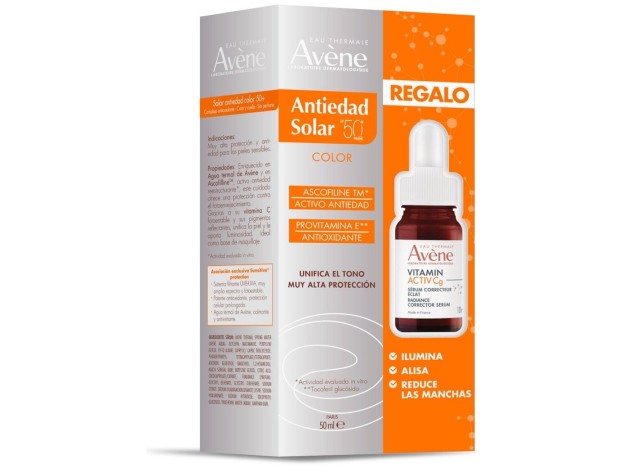 Avène Pack Antiedad Solar Con Color 50 Ml +...