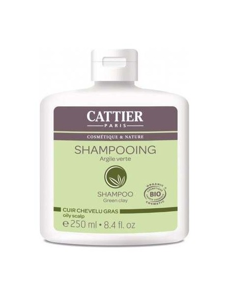 Cattier Champú Cuero Cabelludo Graso Arcilla Verde 250Ml