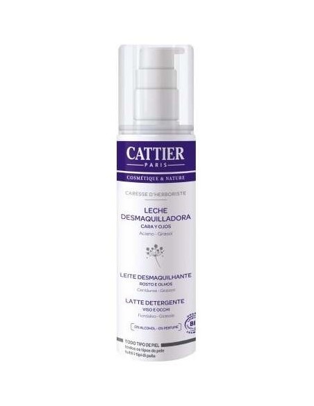 Cattier Caricia De Desmaquillante De Leche Herbolaria Para Rostro Y Ojos 200Ml