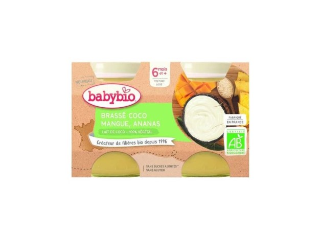 Babybio Brasse Coco Mangue Ananas 2X130G