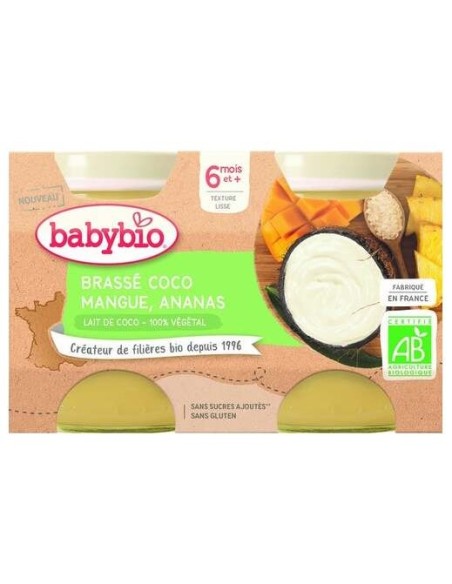 Babybio Brasse Coco Mangue Ananas 2X130G