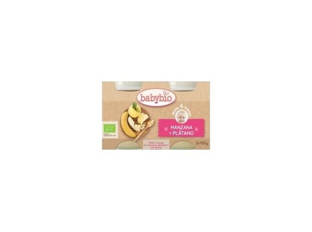 Babybio  Tarrito Ecológico De Manzana Y Plátano...