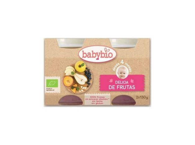 Babybio  Tarrito Ecológico Delicia De Frutas...