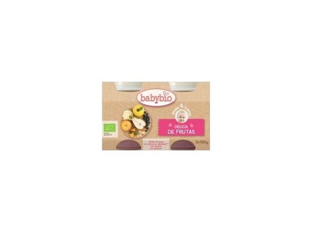Babybio  Tarrito Ecológico Delicia De Frutas...