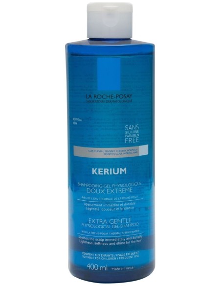La Roche-Posay Kerium Champú Uso Frecuente Suavidad Extrema, 400 Ml