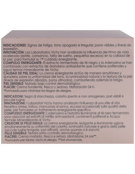 Vichy Idealia Crema Iluminadora Alisadora Piel Normal Y Mixta, 50 Ml