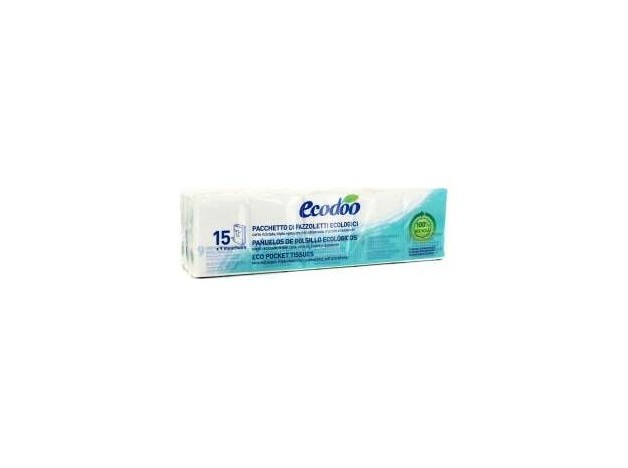 Ecodoo Pañuelos De Papel Bolsillo 9X15Uds