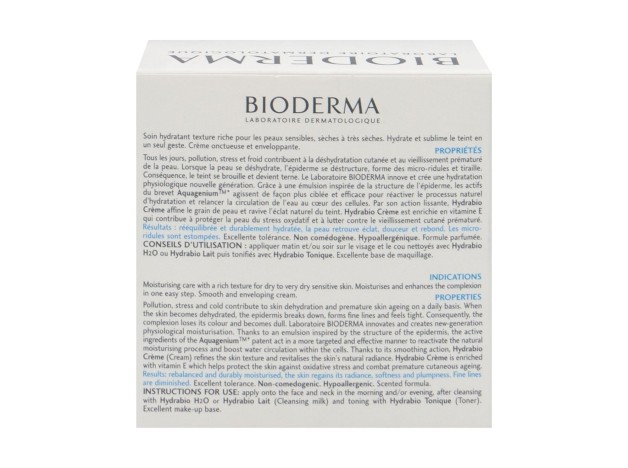 Hydrabio Crema Hidratante Textura Cremosa,...