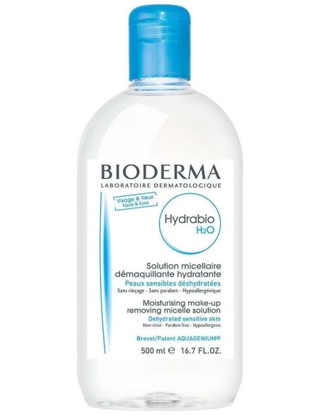 Bioderma Hydrabio H2O Agua Micelar Piel Deshidratada, 500 Ml