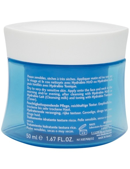 Hydrabio Crema Hidratante Textura Cremosa, Hidratantes Y Nutritivos Bioderma - Perfumes Club