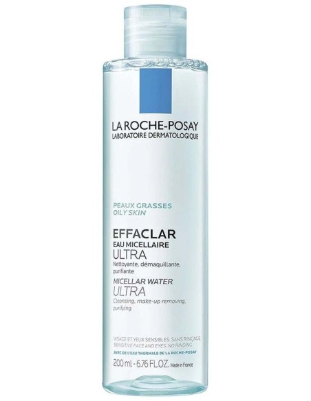 La Roche-Posay Effaclar Agua Micelar Ultra Pieles Grasas, 200 Ml