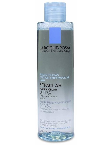 La Roche-Posay Effaclar Agua Micelar Ultra Pieles Grasas, 200 Ml