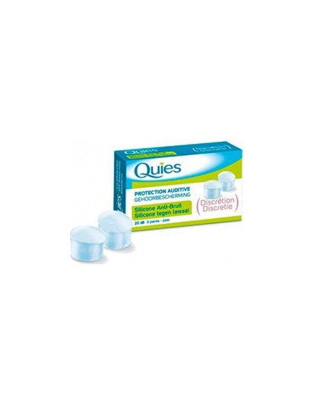 Quies Tapones Silicona Anti-Ruido, 6 Unidades