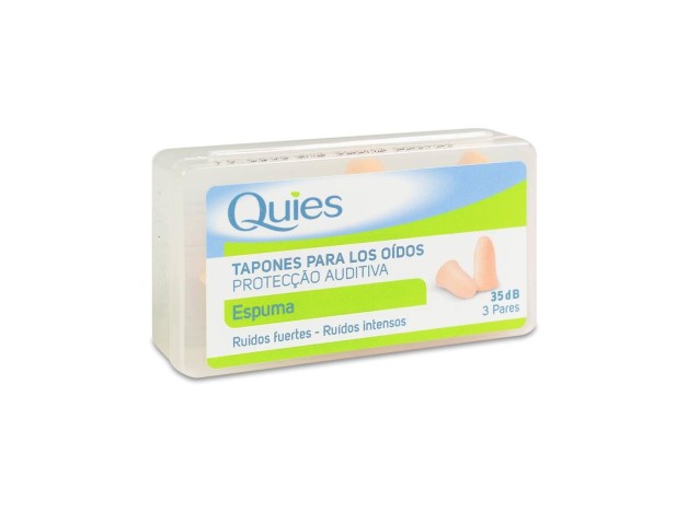 Quies Tapones Espuma Color Carne, 6 Unidades