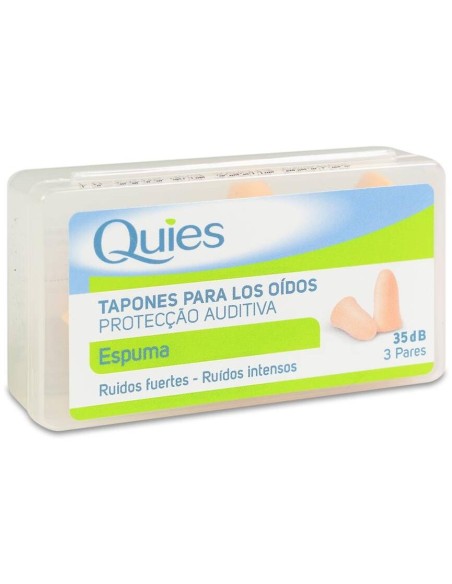 Quies Tapones Espuma Color Carne, 6 Unidades