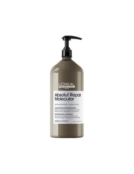 Absolut Repair Molecular Champú Profesional Sin Sulfatos Para Cabello Dañado 1500 Ml