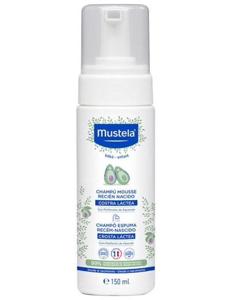 Mustela Champú Mousse Recién Nacido, 150 Ml