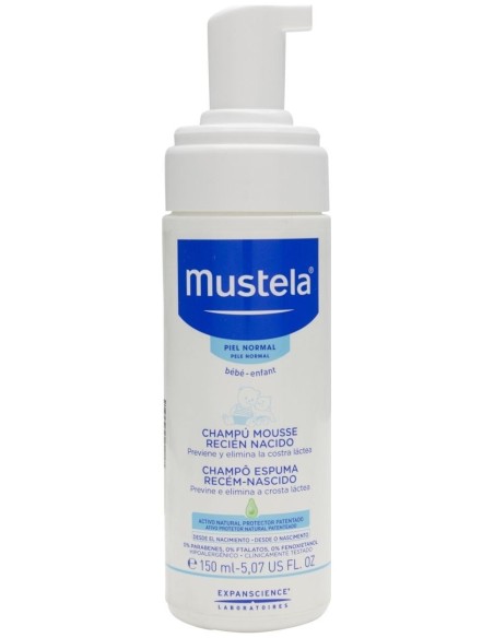 Mustela Champú Mousse Recién Nacido, 150 Ml