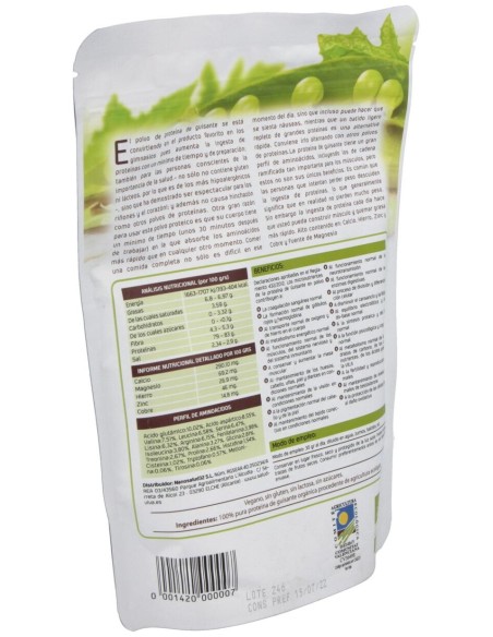 Proteina De Guisante 80% 250Gr. Bio Sg S/A Vegan