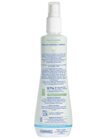 Mustela® Agua De Colonia Sin Alcohol Piel Normal 200Ml