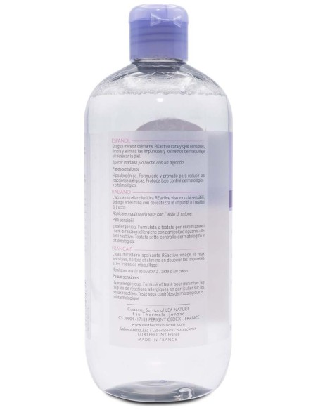 Reactive Agua Micelar Calmante 500Ml. Bio