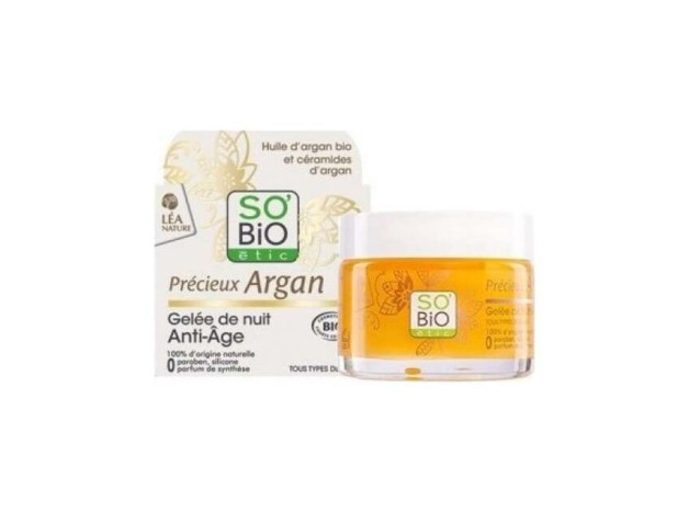So'Bio Étic Gel Noche Antiedad Argan 40Ml