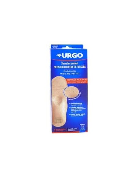 Urgo Plantillas Confort Pies Doloridos Y Cansados Talla 42 A 44, 1 Par