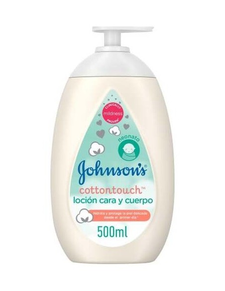 Johnson'S Baby Cotton Touch Loción Cara Y Cuerpo 500Ml