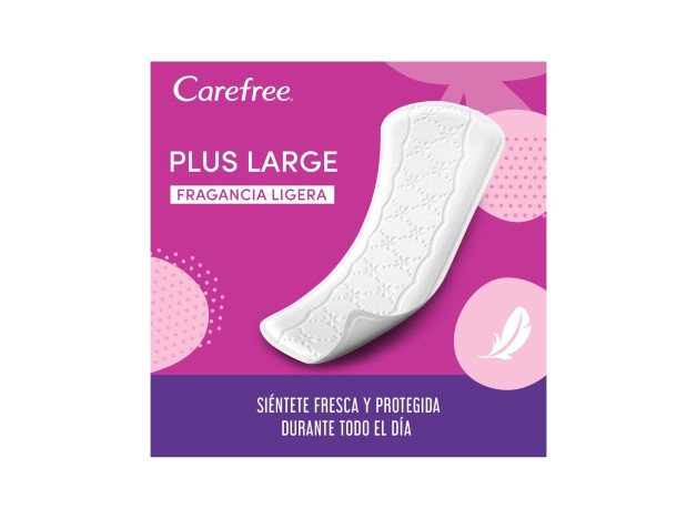Carefree Plus Large Fragancia Fresca 36Uds