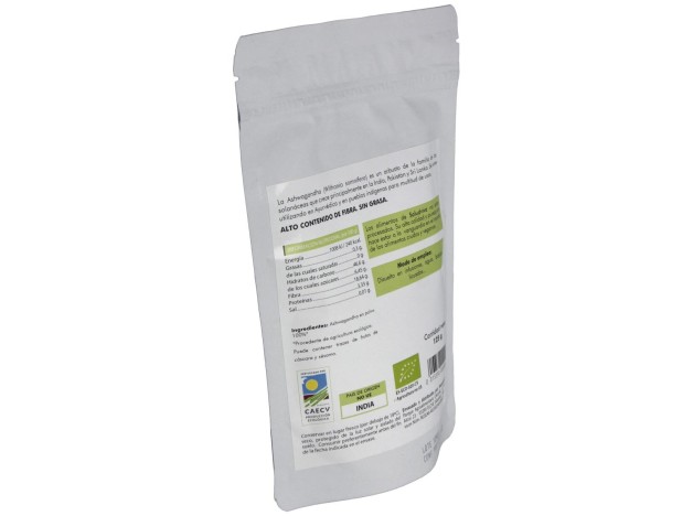 Ashwagandha En Polvo 125Gr. Bio Sg S/A Vegan