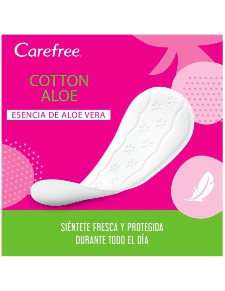 Carefree Carefree Normal Aloe Protector Cotton 56Uds