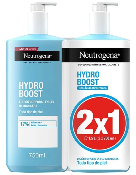 Neutrogena Hydro Boost Loción Corporal En Gel 2X750Ml