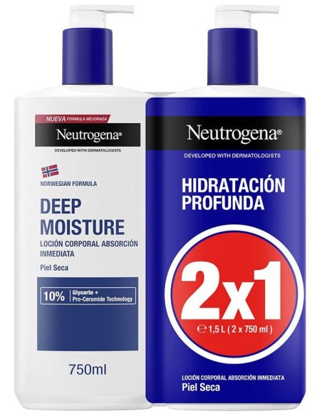 Neutrogena® Pack Hidratación Profunda Piel Seca 2X750Ml