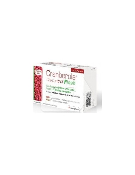 Arkopharma Cis-Control Cranberola Flash, 20 Cápsulas