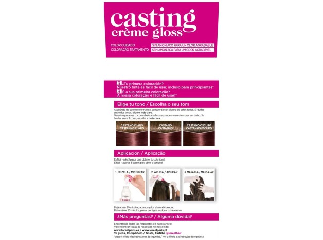 L'Oreal Casting Creme Gloss 426-Reddish Brown 3Uds