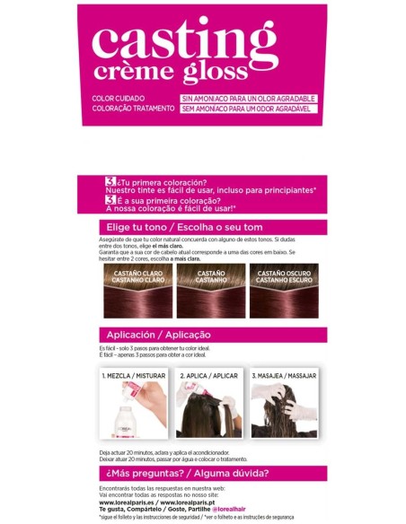 L'Oreal Casting Creme Gloss 426-Reddish Brown 3Uds