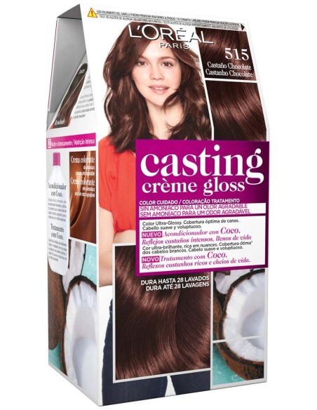 L'Oreal Casting Creme Gloss 515-Chocolate Brown 3Uds