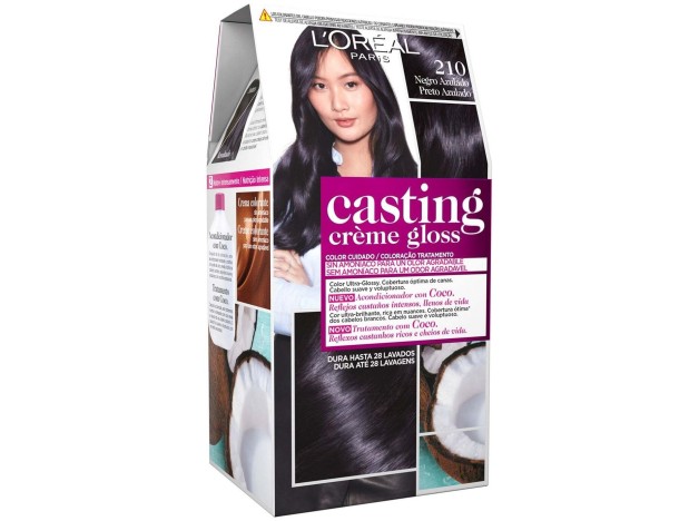 L'Oreal Casting Creme Gloss 210-Black Blue 3Uds
