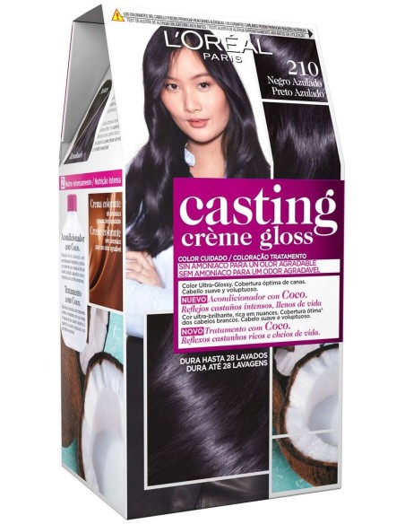L'Oreal Casting Creme Gloss 210-Black Blue 3Uds