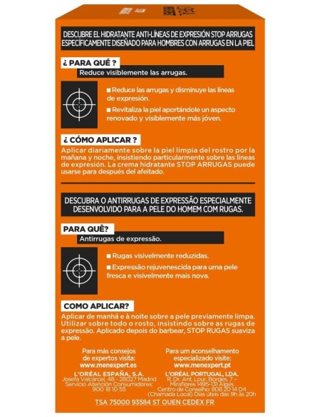 Men Expert Stop Arrugas 50 Ml