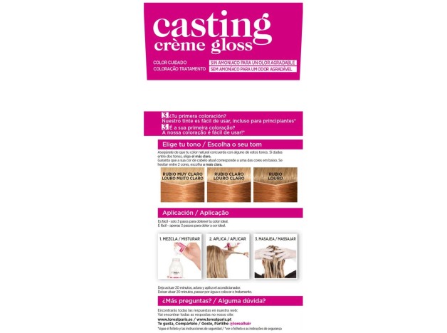 L'Oreal Set Casting Creme Gloss Nº834 Amber...