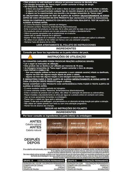 L'Oreal Prodigy Permanent Hair Color 7.0-Almond 4Uds
