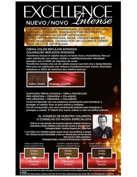 L'Oreal Set Excellence Intense Tint 666 Intense Scarlet Red