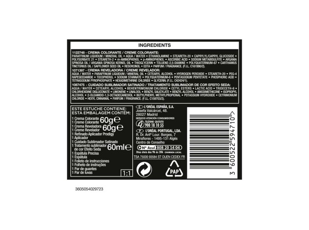 L'Oreal Prodigy Permanent Hair Color 7.0-Almond...