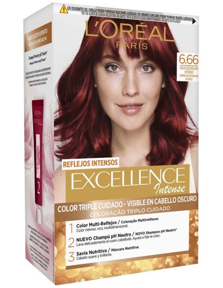 L'Oreal Set Excellence Intense Tint 666 Intense Scarlet Red