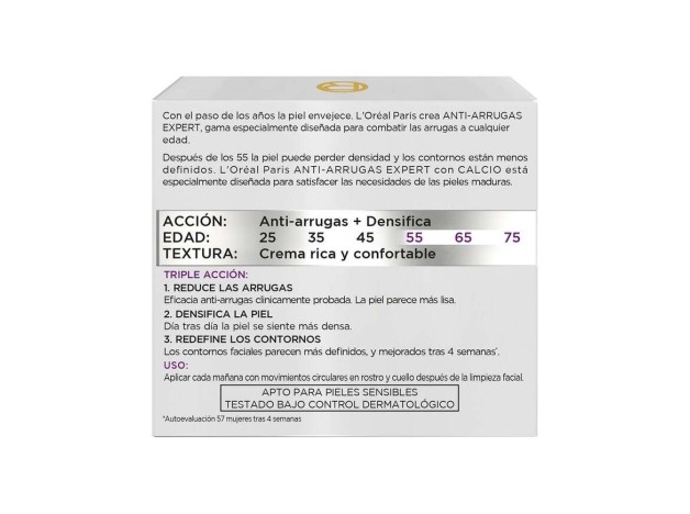 L'Oreal Anti-Arrugas Expert Calcio +55 Crema 50Ml