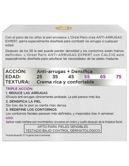 L'Oreal Anti-Arrugas Expert Calcio +55 Crema 50Ml