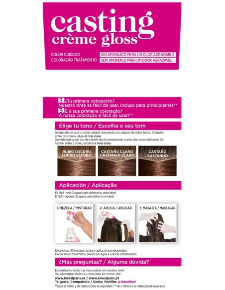 L'Oreal Set Casting Creme Gloss 503-Golden Chocolate
