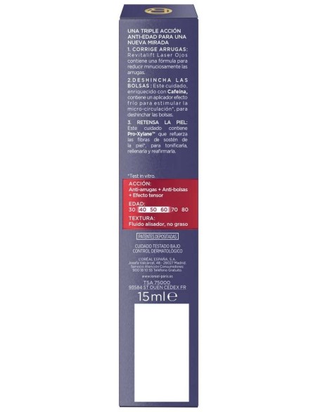 L'Oreal Revitalift Laser X3 Eye Care 15Ml